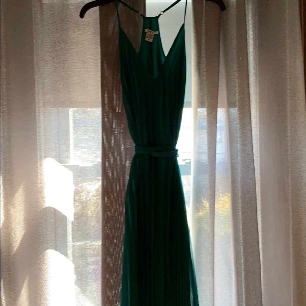 Green maxi dress